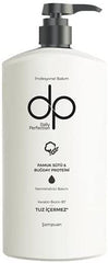 Generic DP Daily Perfection shampoo bottle with cotton milk for hydration and keratin care