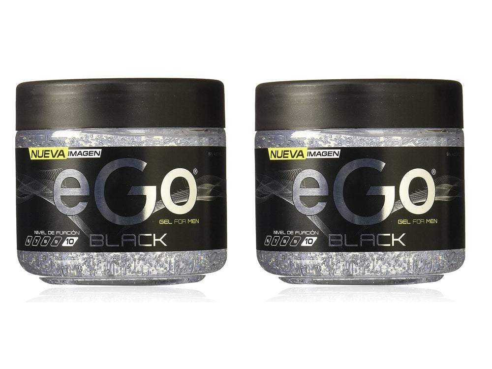 Generic EGO Black hair gel bottle for men with strong hold