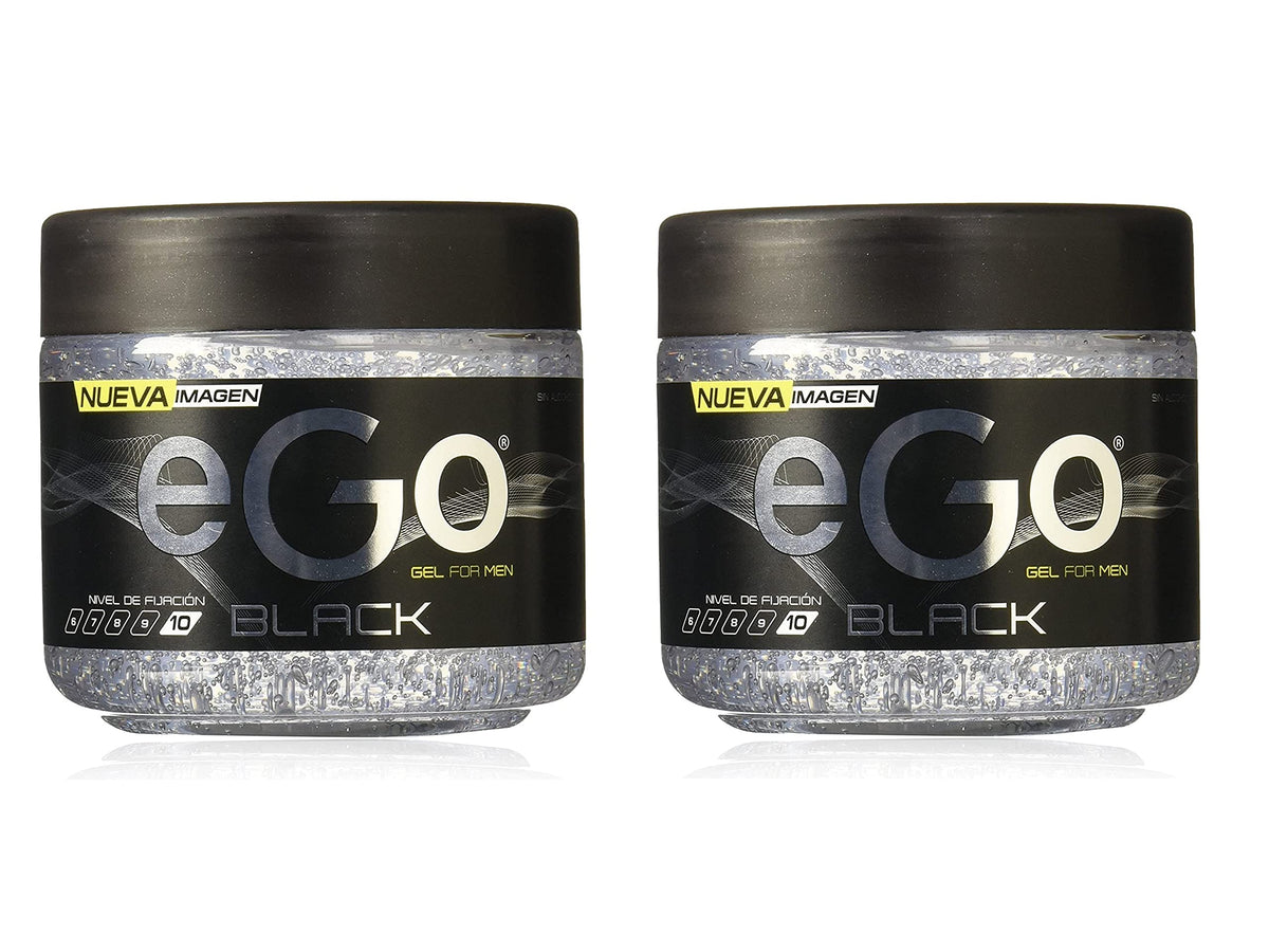 Generic EGO Black hair gel bottle for men with strong hold