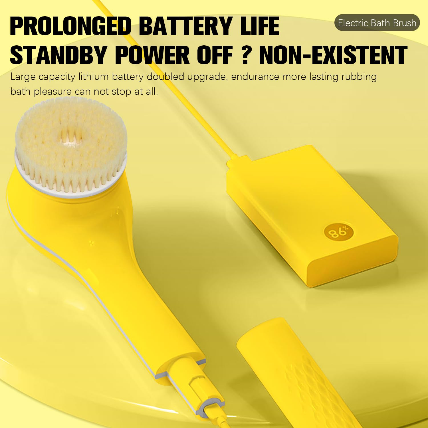 Foot scrub head from Generic Electric Body Brush Set for exfoliation
