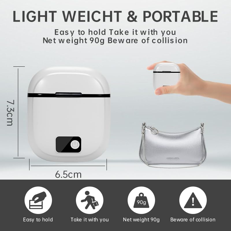 Generic Electric Nail Clipper debris collector keeps surfaces clean.