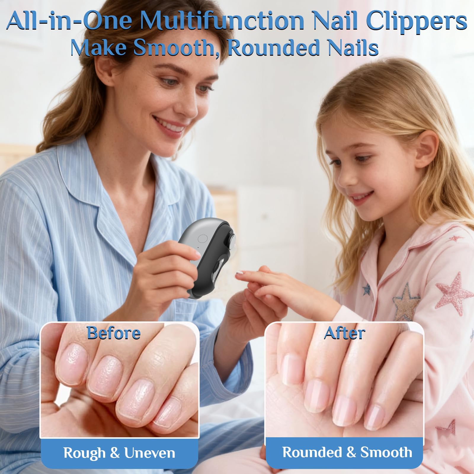 Generic electric nail clipper debris storage keeps trimming mess contained