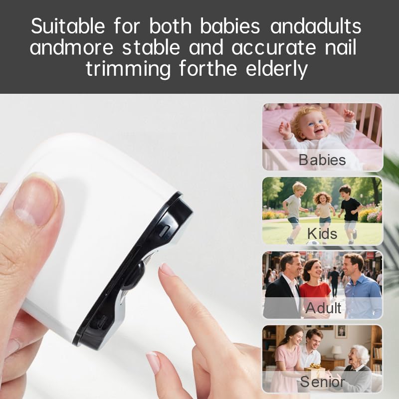 Generic Electric Nail Clipper safety slot protects skin during trimming.
