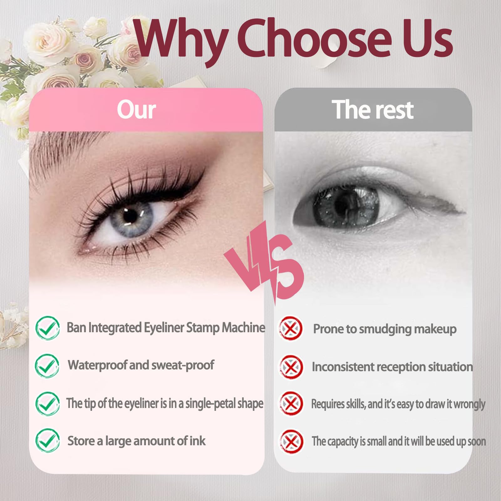 Generic Foldable Eyeliner Stamp versatile for brows, lips, and subtle eyeshadow.