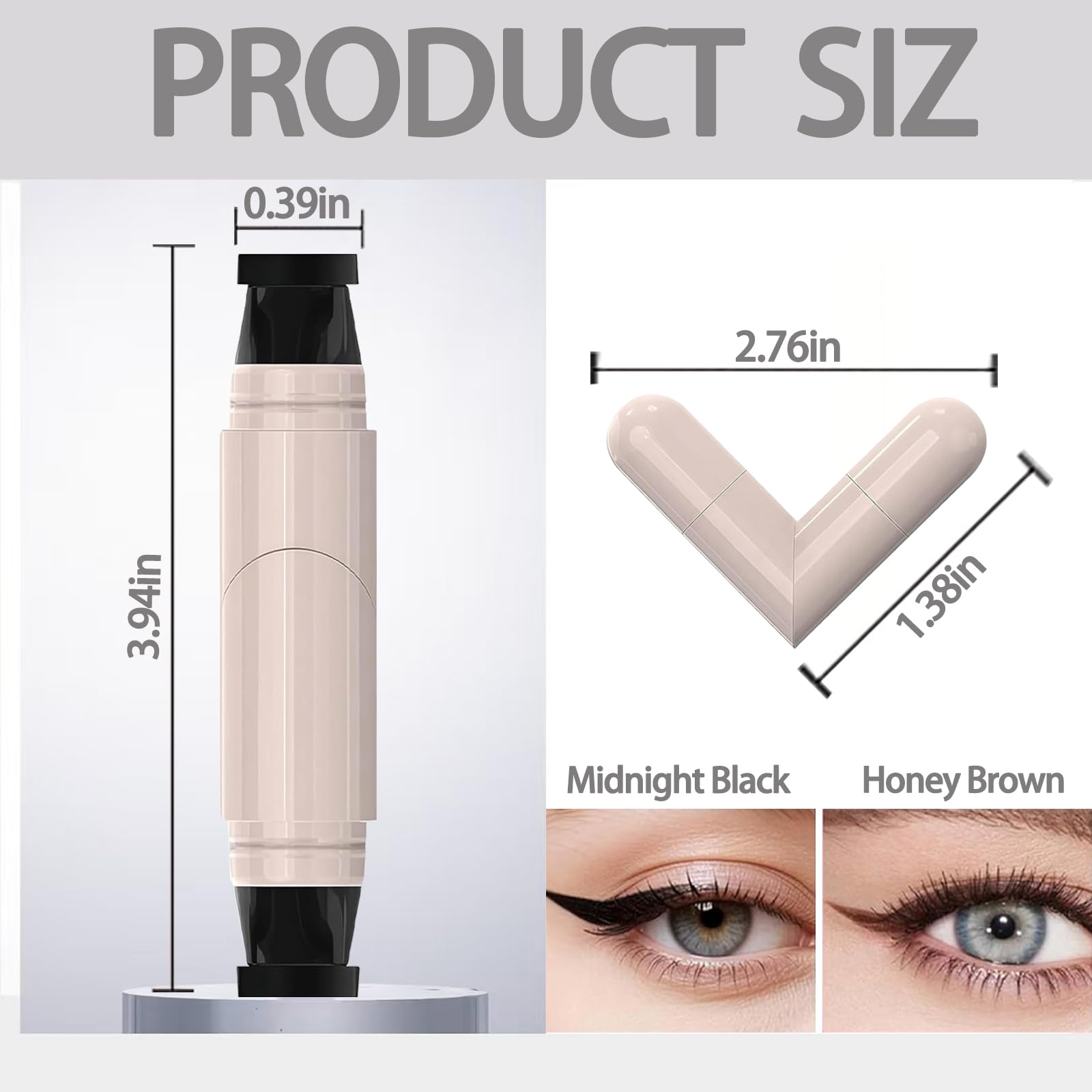 Generic Foldable Eyeliner Stamp precision tip delivers clean one-stroke lines.