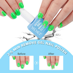 Generic Nail Polish Remover in action for fast gel polish lift without damage.