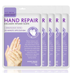 Generic Lavender Hand Mask glove pack ready for deep hydration