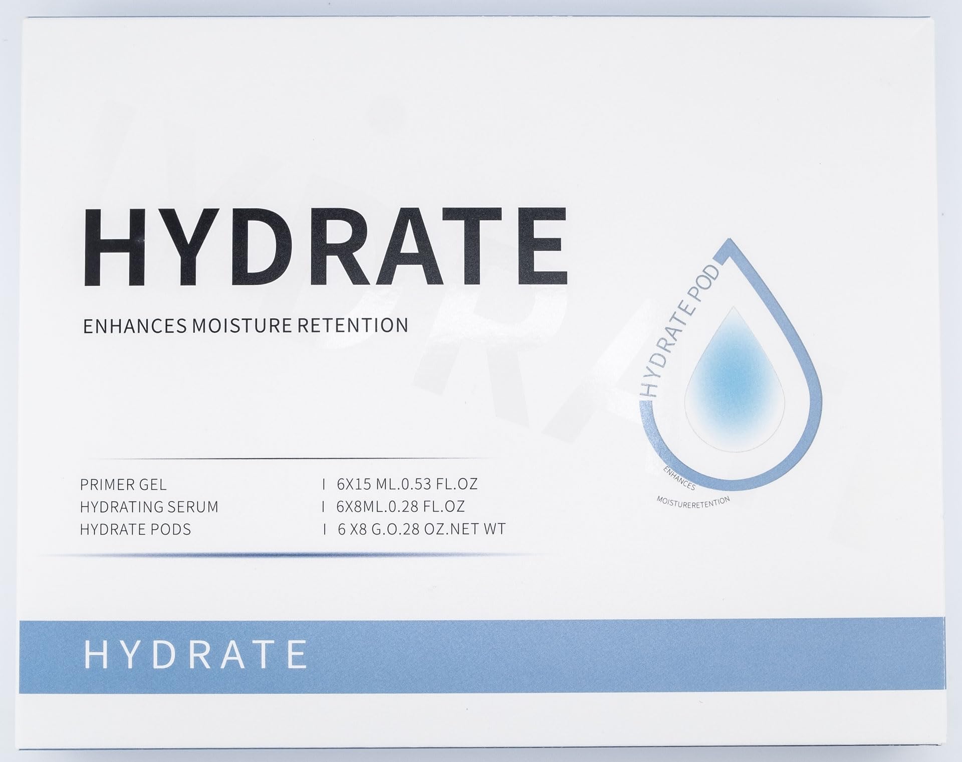 Generic Hydrate Pods primer gel close-up showing prep for gentle exfoliation.