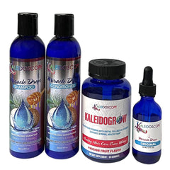 Generic Kaleidoscope shampoo bottle with rich lather for smooth hair.