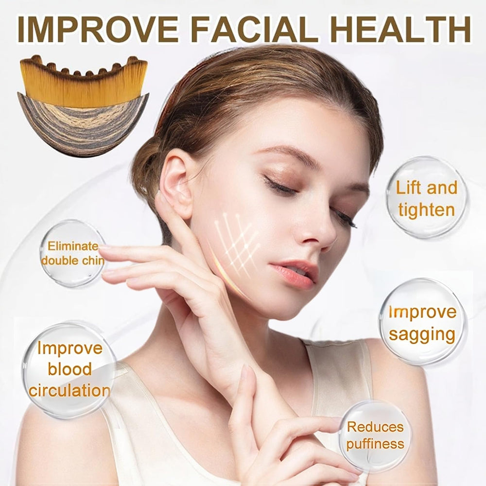 Generic Lymphatic Contour Face Brush targets the chin and jawline contours