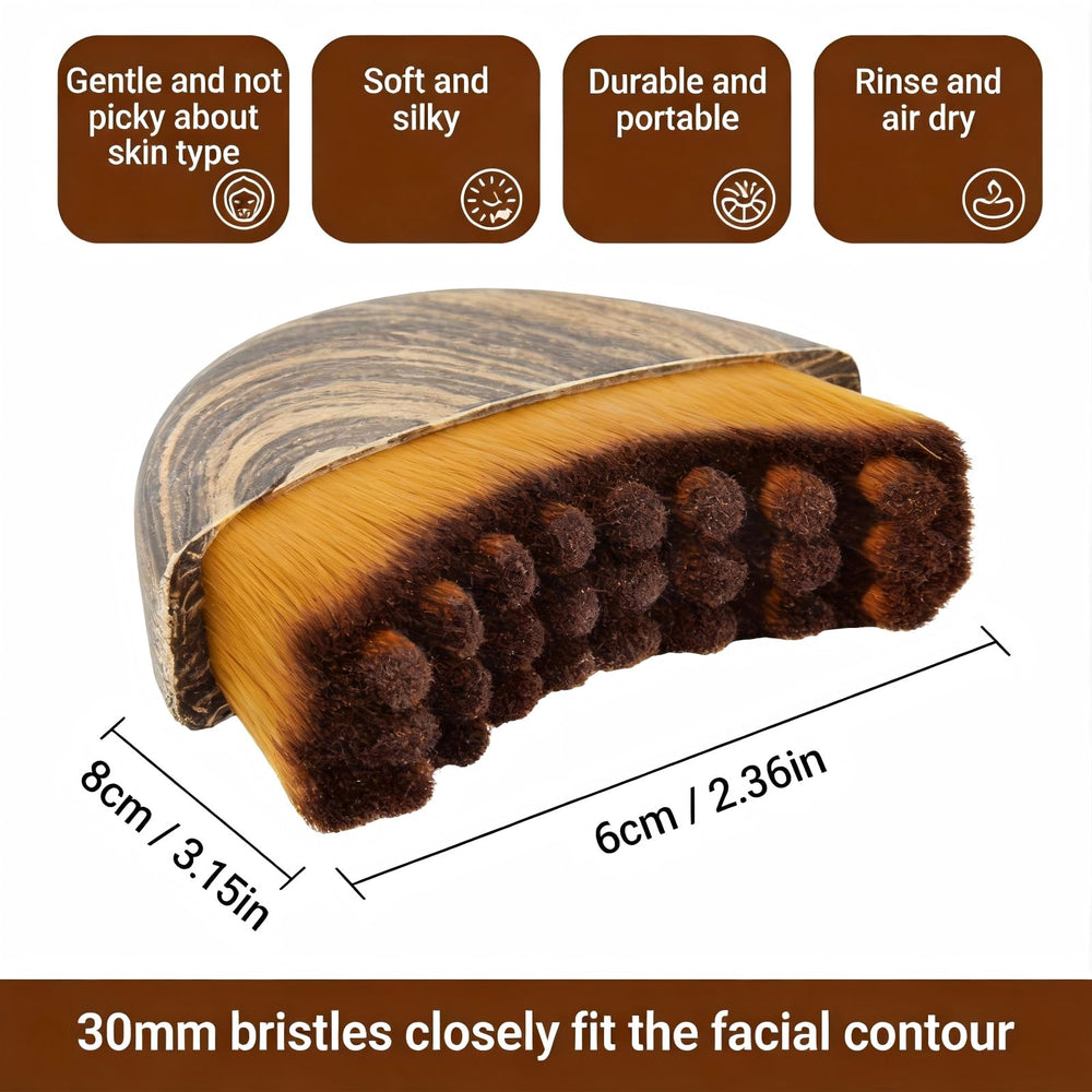 Generic Lymphatic Contour Face Brush doubles as a soothing massage tool