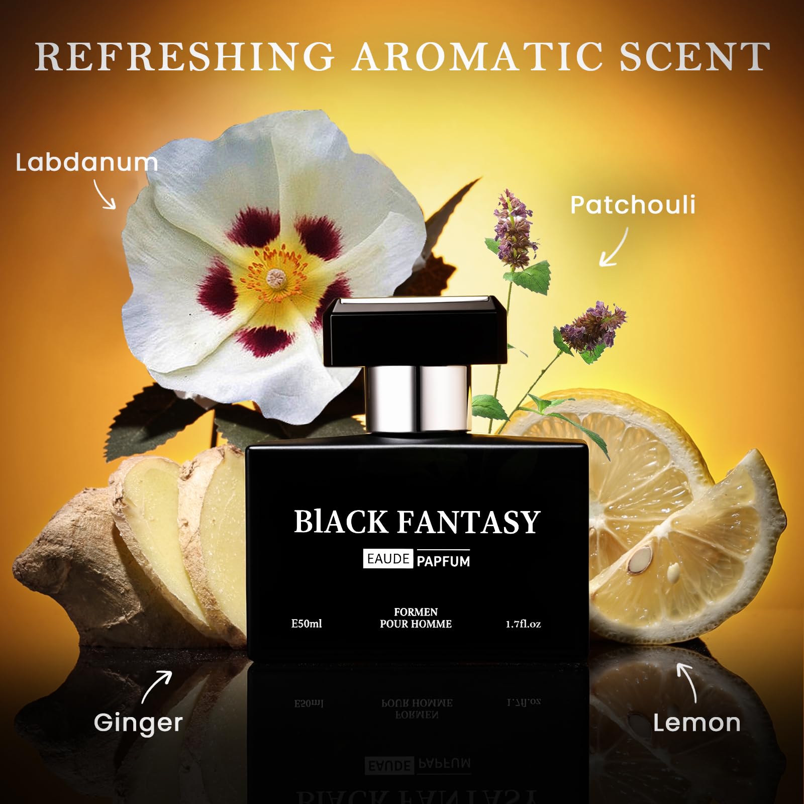 Generic Men's Cologne gift box packaging presents a stylish gift.