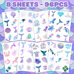 Generic Mermaid Party Favors Tattoos: perfect keepsakes for mermaid-themed birthdays.
