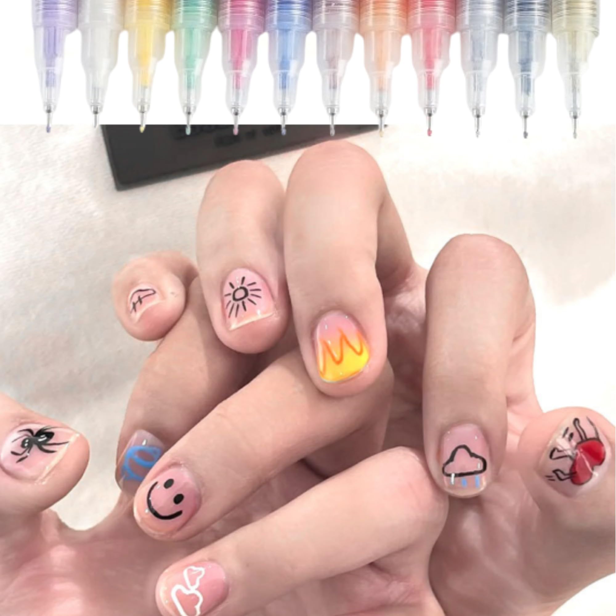 Generic Nail Art Pens portable DIY kit—great for home or on-the-go touch-ups.
