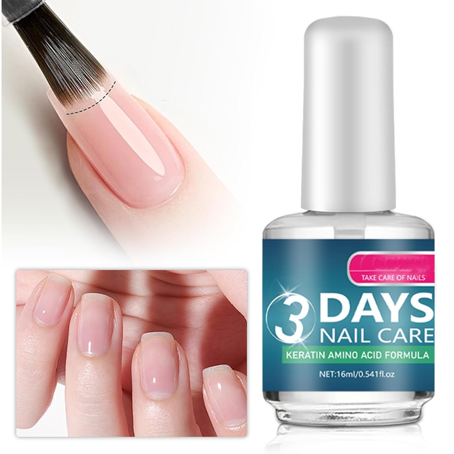 Nail treatment oil for dry nails nourishes and protects