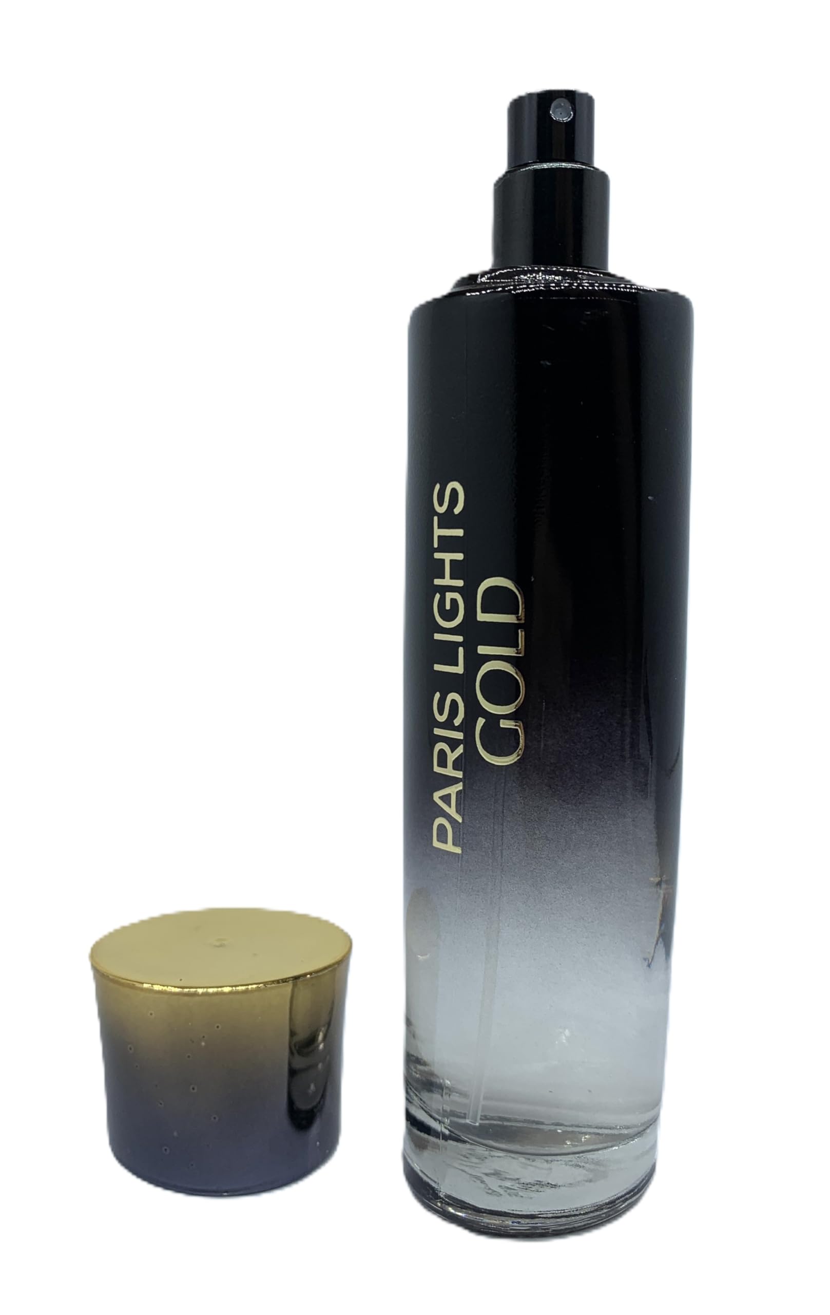 Generic Paris Lights Gold top-notes closeup highlighting citrus opening for daily wear.