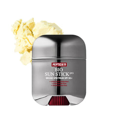 Generic Peptide 9 Bio Sun Stick Pro on the face offering daily UV protection