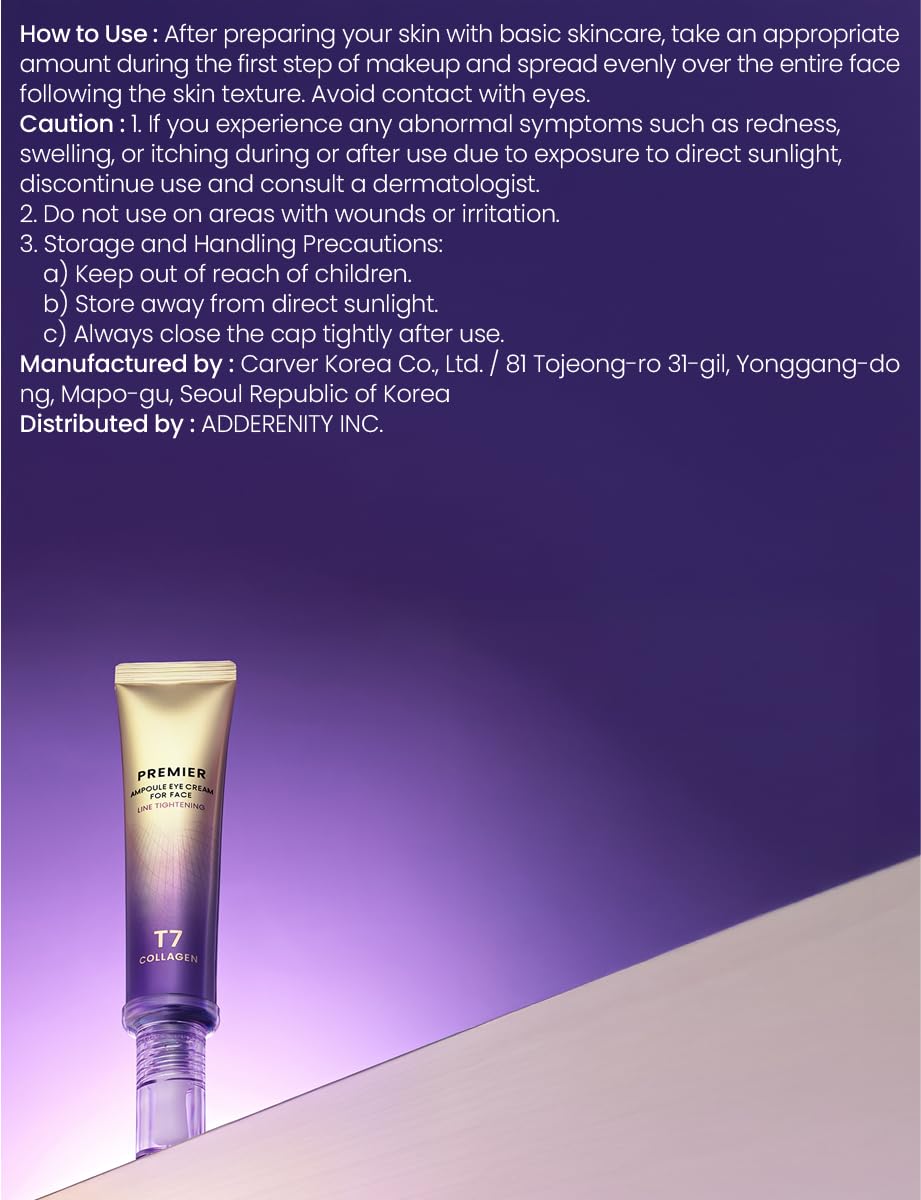 Generic Premier Ampoule Eye Cream 40ml set promotes consistent care for both eyes.