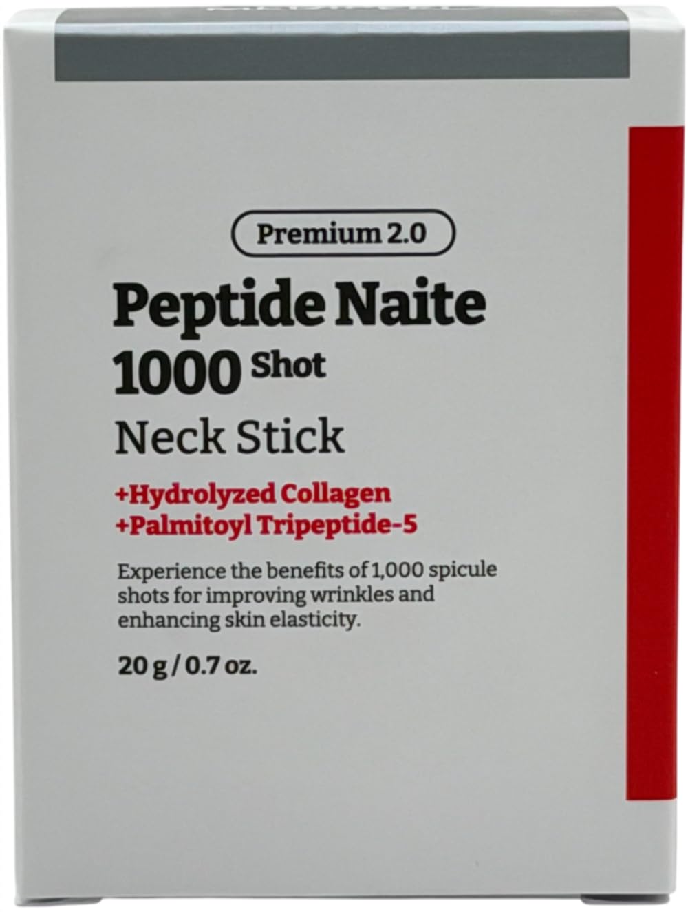 Generic Premium Peptide Naite neck stick in use demonstrates precise, upward massage.