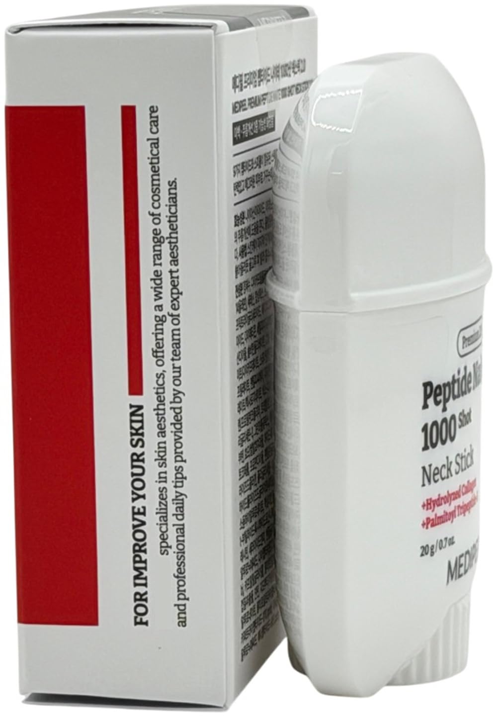 Generic Premium Peptide Naite neck stick top view shows compact, travel-friendly design.