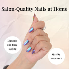 Dual-sided file for shaping and buffing a salon-style finish
