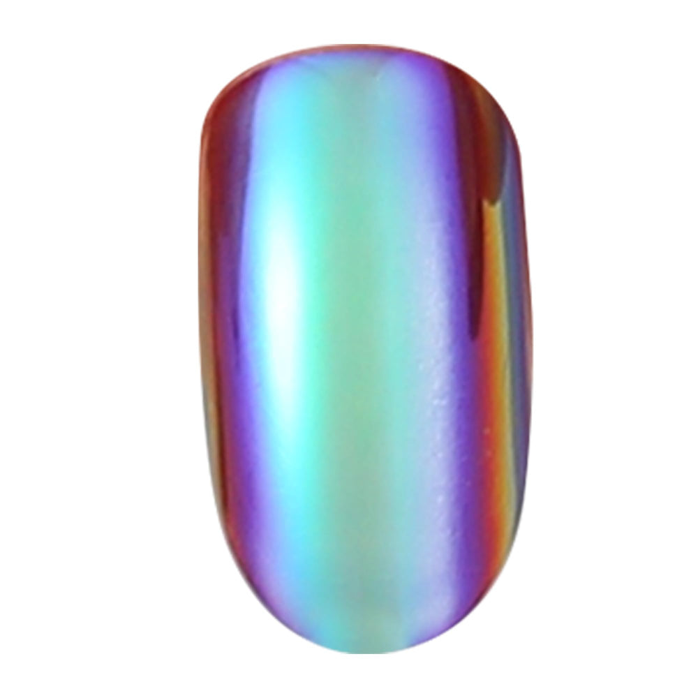 Nails on hand show natural-looking, glossy finish