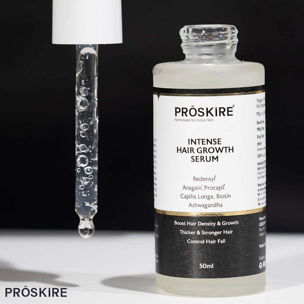 Generic Pro-skir-e night-application scene suggests overnight scalp nourishment.