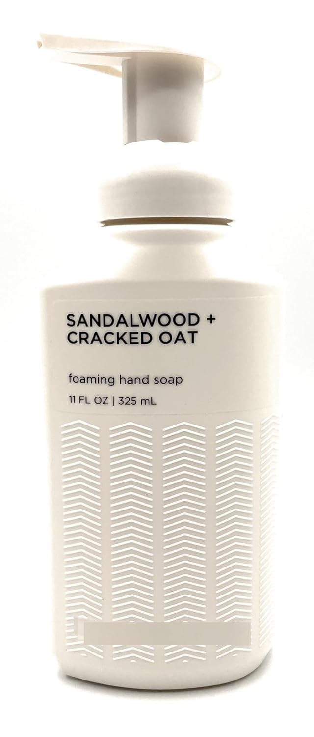 Generic Sandalwood Cracked Oat foaming hand soap bottle with moisturizing foaming action.