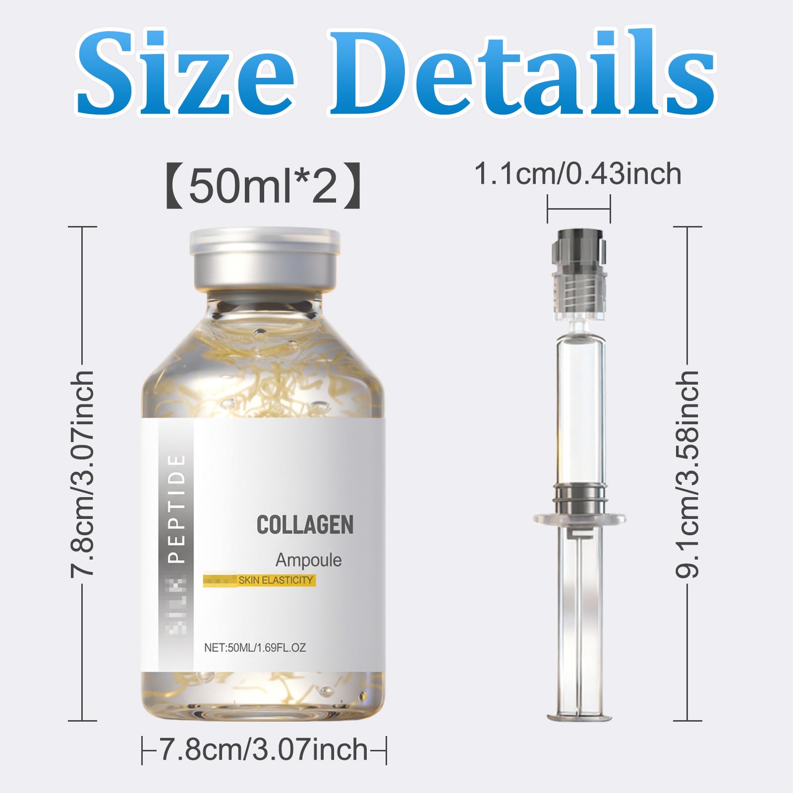 Generic Silk Peptide Lifting Ampoule in routine visuals highlights simple application.