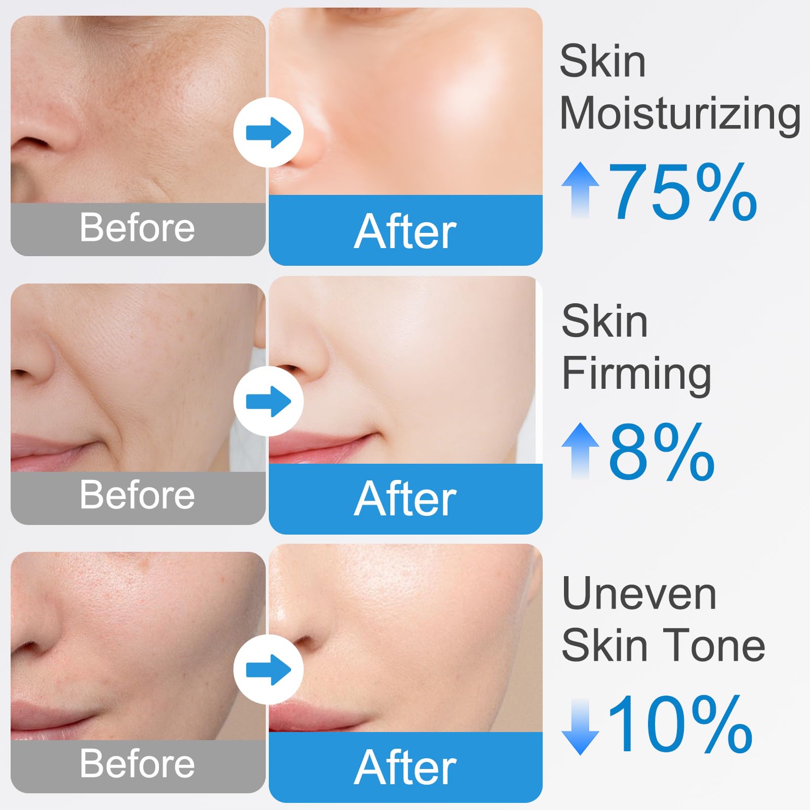 Generic Silk Peptide Lifting Ampoule being applied demonstrates easy daily lifting use.