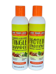 Generic Strengthening Mango and Lime Tingle Shampoo bottle for a refreshing scalp cleanse