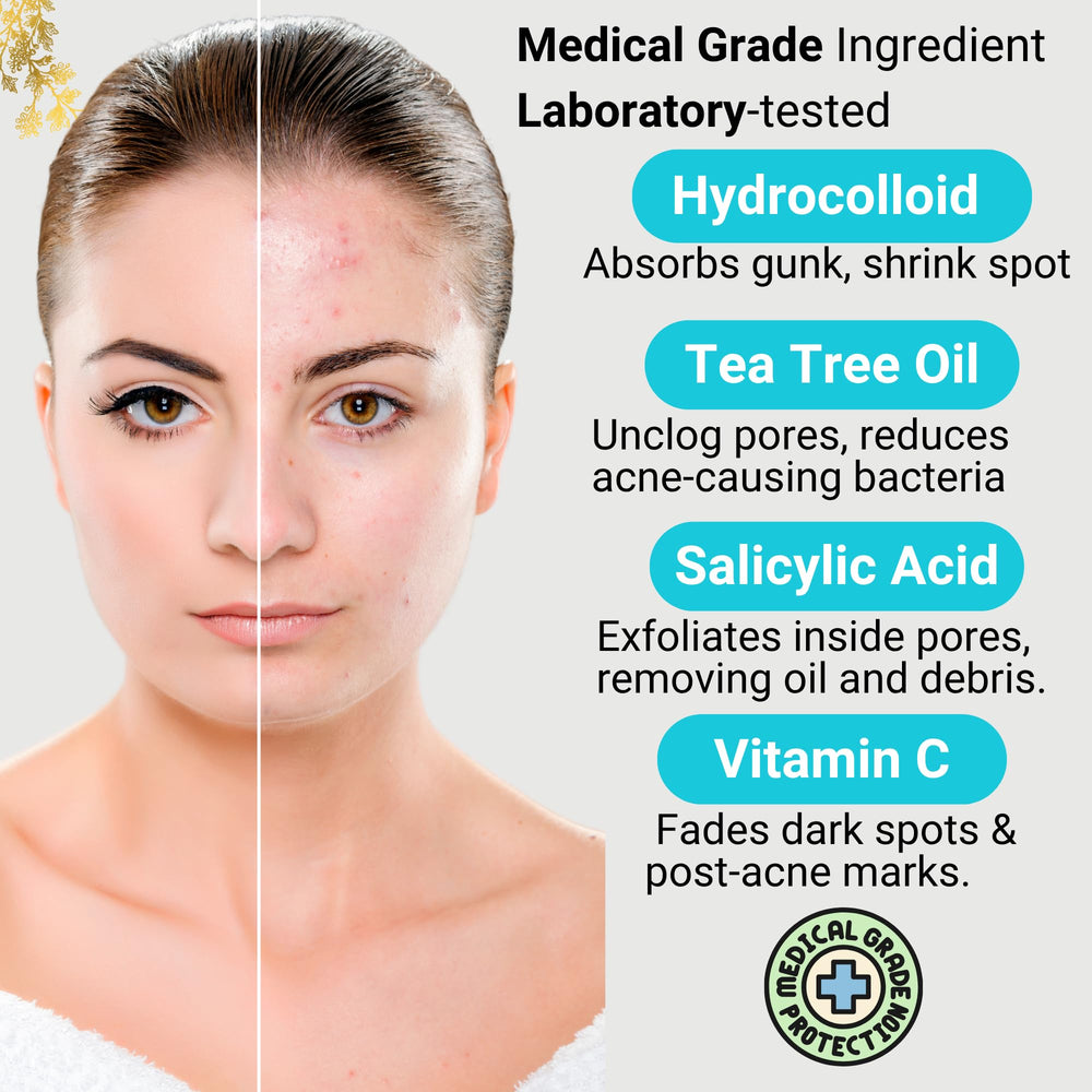 Generic Tea Tree Oil Salicylic Acid-infused patch offers soothing relief.