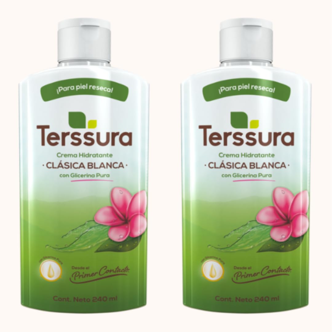Generic Terssura hydrating cream pack shot showing two 240 ml containers for dry skin moisture