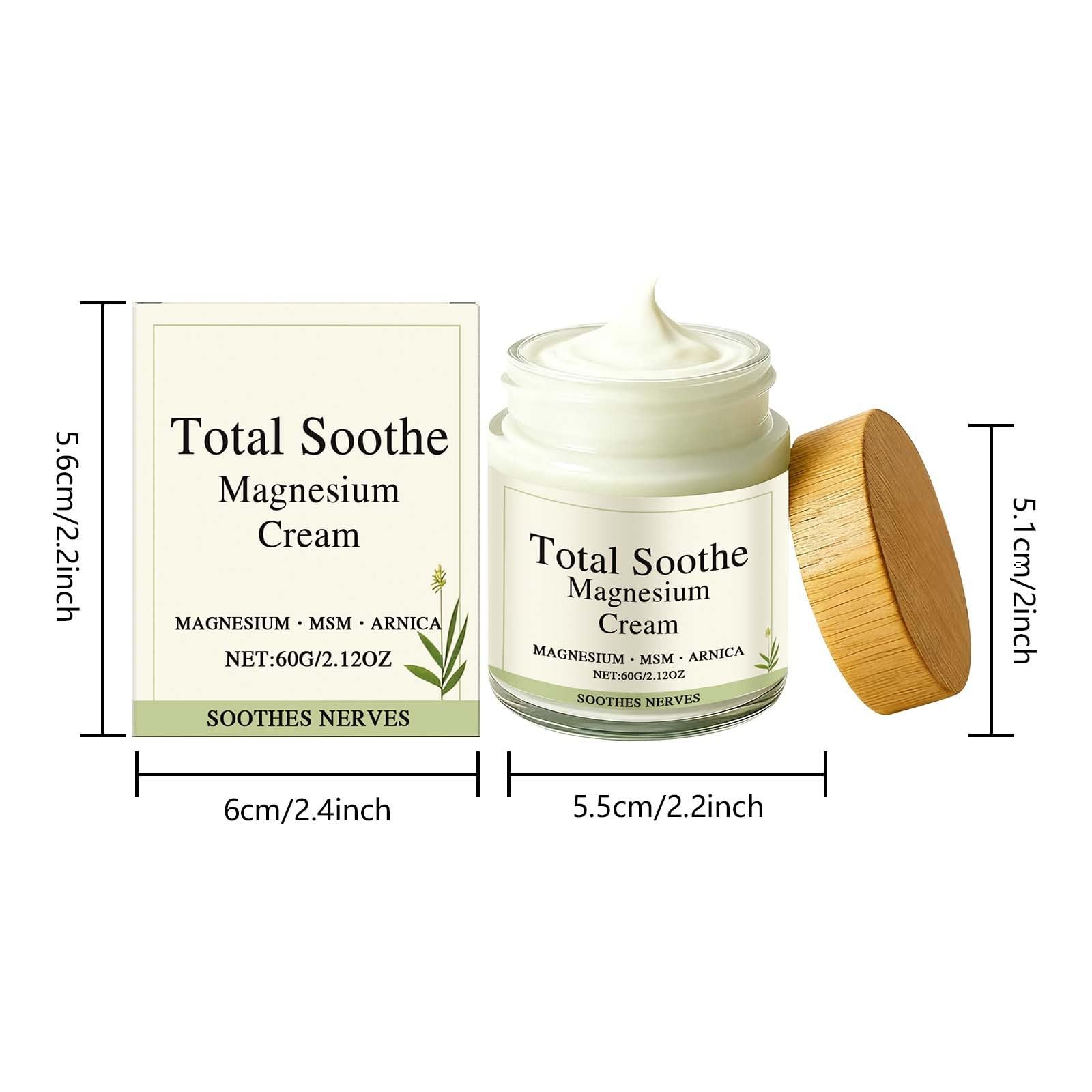 Generic Total Soothe Magnesium Cream after-exercise ritual supports comfort.