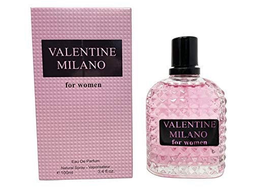 Generic Valentine Milano packaging highlights a generous 3.4 fl oz size for value.