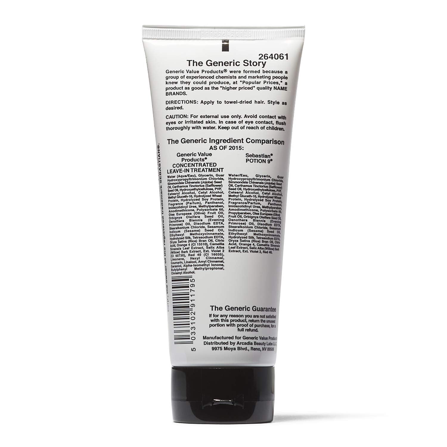 Generic Value Products leave-in conditioner being applied to nourish hair
