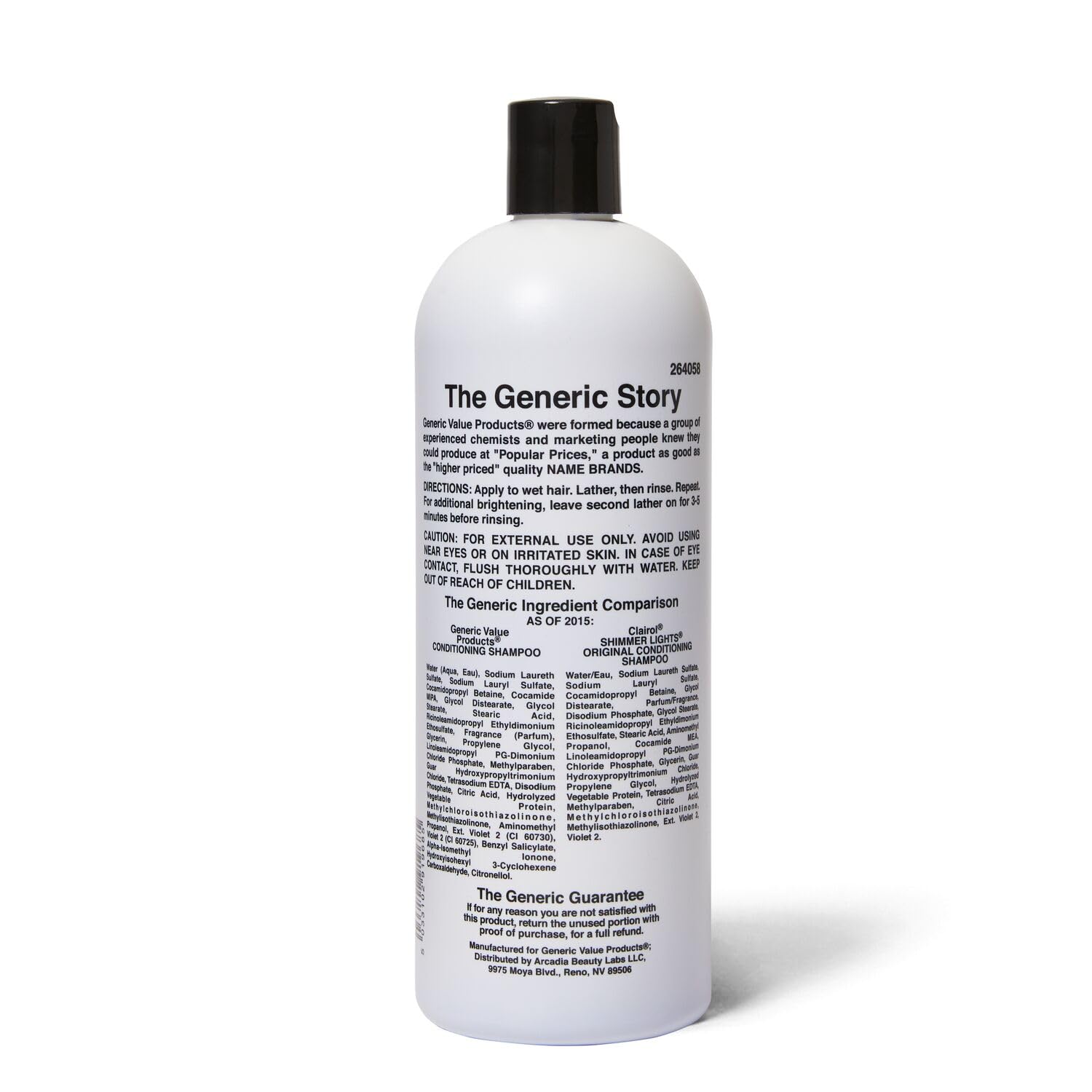 Generic Value Products Conditioning Purple Shampoo closeup emphasizes violet formula for neutralizing yellow tones