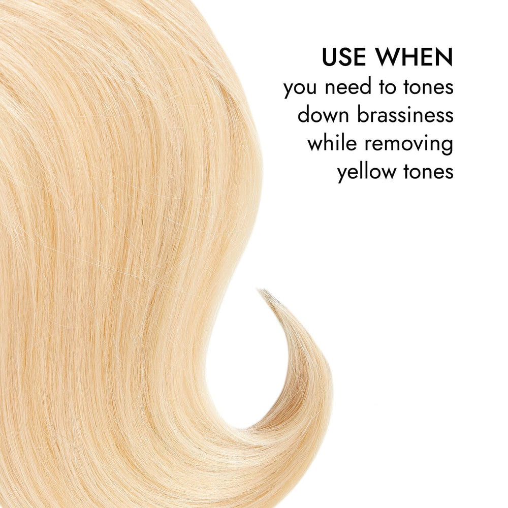 Generic Value Products Conditioning Purple Shampoo label with ingredients for color refresh and brassy reduction