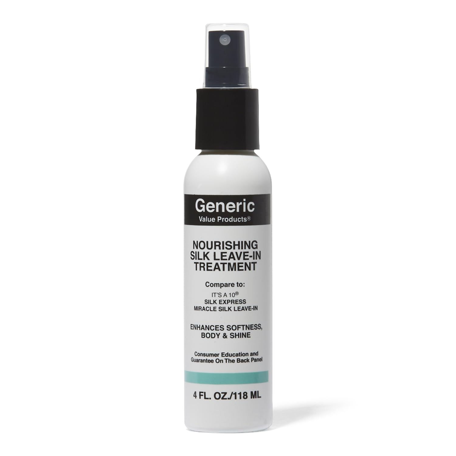 Generic Value Products Nourishing Silk Leave-In bottle for smooth, frizz control.