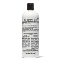 Generic Value Products Tea Tree Oil Conditioner label closeup emphasizing scalp cleansing and refreshing aroma