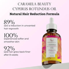 Generic Velare Cyperus Rotundus Oil applied on arm for moisturized hair management.