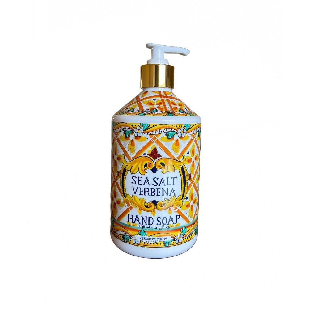 Generic Villa Flora hand wash action showing rich lather and creamy texture.