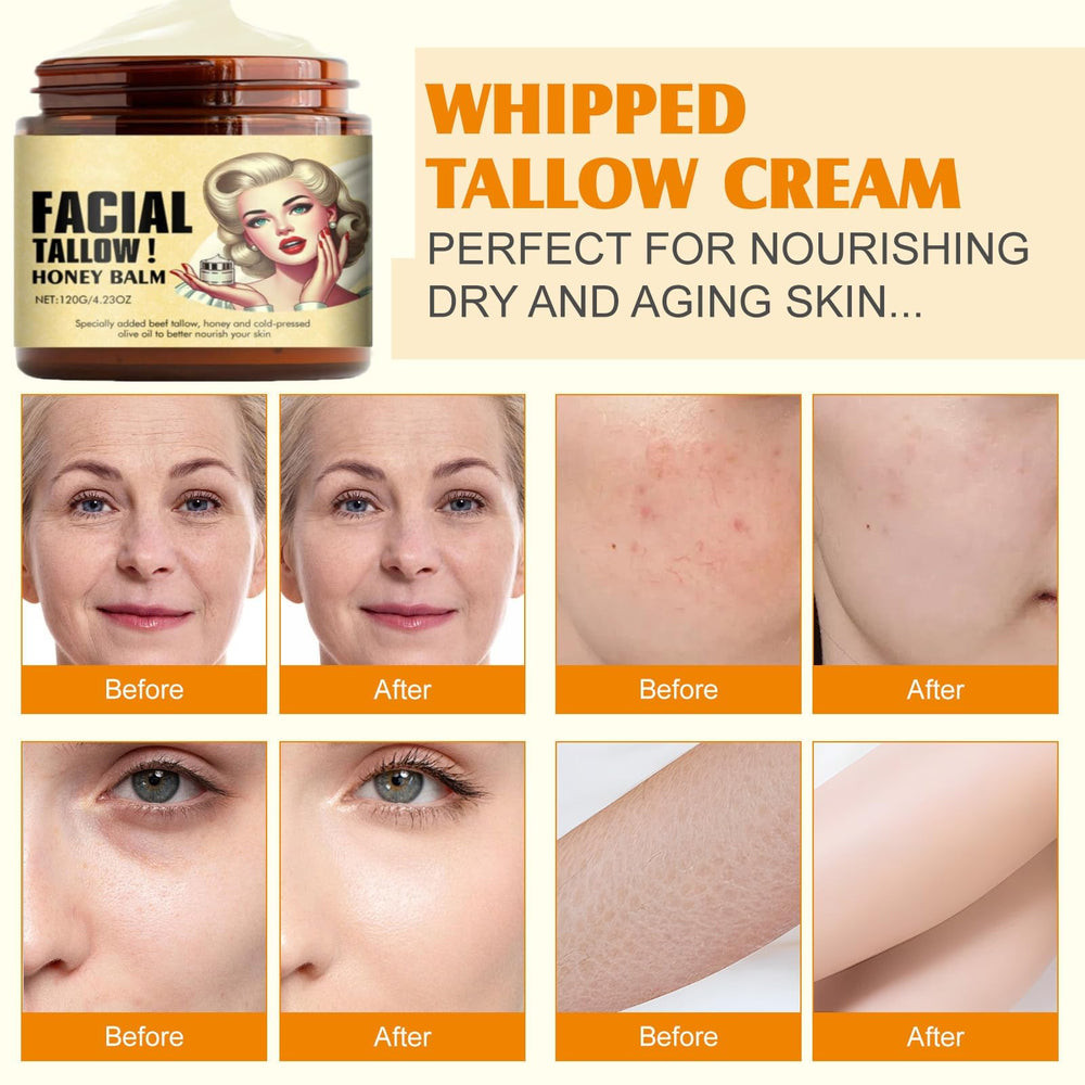 Generic Original Beef Tallow Balm absorbs quickly on skin, leaving it hydrated and smooth