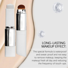 XngQuJoy color-change action demonstrates adaptive foundation from balm to tint.
