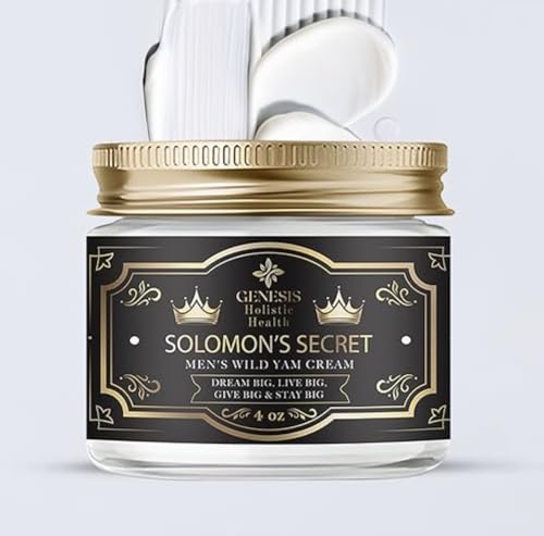 Genesis Holistic Health Solomon's Secret wild yam ingredient shot highlights chaste berry and red clover benefits.