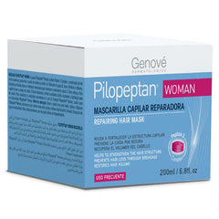 Genové Pilopeptan Woman application demonstrates easy at-home hair care
