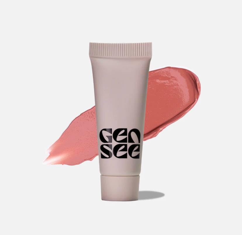 Gen See Clean Sheen Lychee bottle close-up showing moisturizing glow.