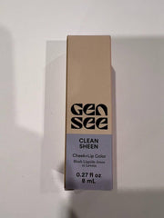 Gen See Clean Sheen Lychee swatches on skin displaying buildable mauvy pink shade.