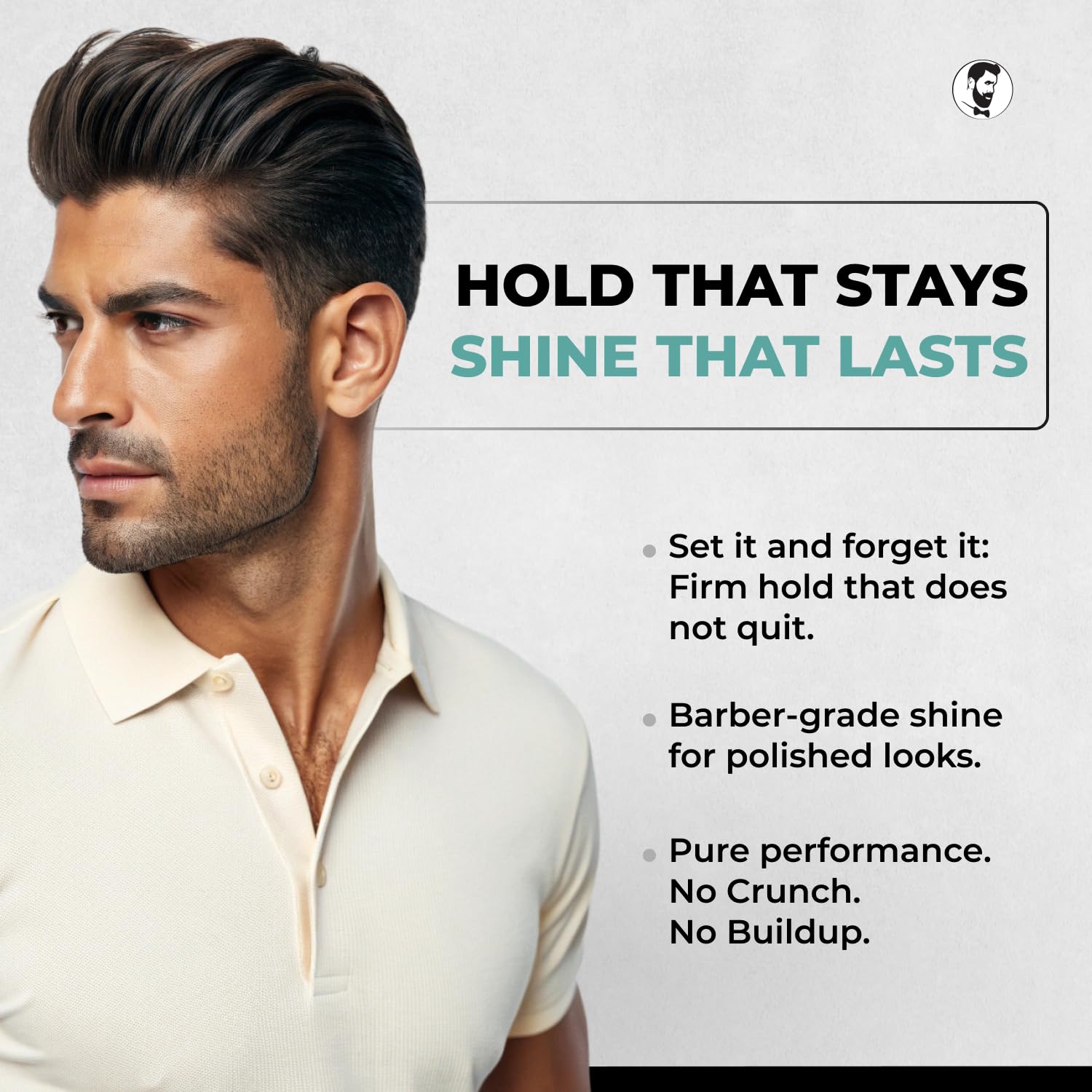Gentlemen Republic alcohol-free gel bottle emphasizing gentle care.