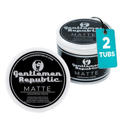 Gentlemen Republic matte paste hands apply demonstrating quick styling with strong hold